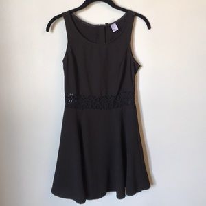 H&M Little Black Skater Dress with Lace Panel